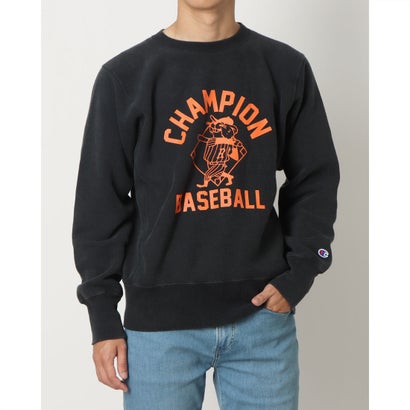 はやりっ子 Champion メンズ スウェットトレーナー RW CREW NECK SWEATSHIRT C3-C008 （オフブラック）