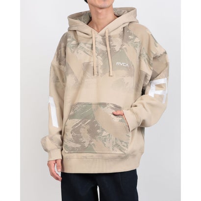 ルーカ RVCA メンズ アウトドア心地好い スウェットパーカー BACK SIDE ARCH RVCA 固定ディスク サーフ スウェットパーカー BF042015 （KHC）
