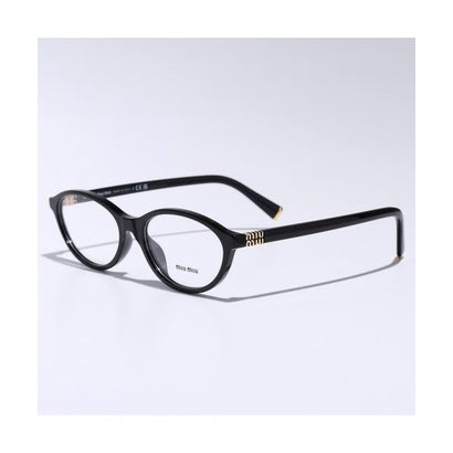 ミュウミュウ Miu Miu MIUMIU メガネ VMU 09X オーバル型 セルフレーム （16K1O1/BLACK） 36,658円