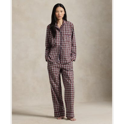 ポロ ラルフ ローレン POLO RALPH LAUREN チェック ロングスリーブ パジャマ セット (600レッド)|LOCOMALL(ロコンド公式ストア)