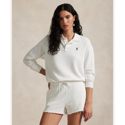ポロ ラルフ ローレン POLO RALPH LAUREN ライトウェイト フリース ロングスリーブ ポロ （100ホワイト）