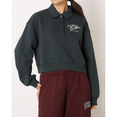 ナイキ NIKE レディース スウェットトレーナー ナイキ ウィメンズ NSW PHNX FLC COLLARED PO IM7487390 （SEAWEED）