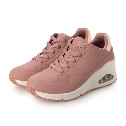 スケッチャーズ SKECHERS UNO WEDGE - HIGH STEPS（ウノ ウェッジ - ハイステップス）厚底レースアップスニーカー 177520 （ローズピンク）