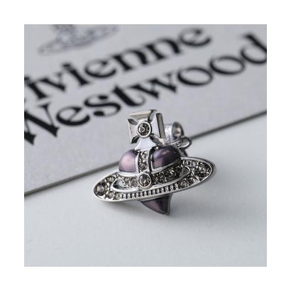 ヴィヴィアン 酉の方角木材 Vivienne Westwood Vivienne Westwood ピアス 6201033R 片耳売りわたす （S322/RUTHENIUM）