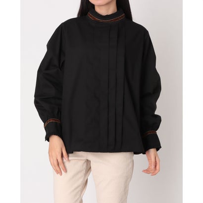 エグランティーヌ EGLANTINE スタンドカラーブラウス （ブラック） 7,935円