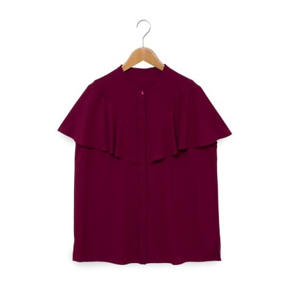 レリアンプラスハウス Leilian PLUS HOUSE バンドカラーブラウス【BOURGE】 （ボルドー系） 17,402円