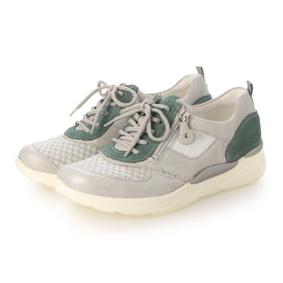ヨーロッパコンフォートシューズ EU Comfort Shoes Waldlaufer ジップスニーカー （Lightgrey）