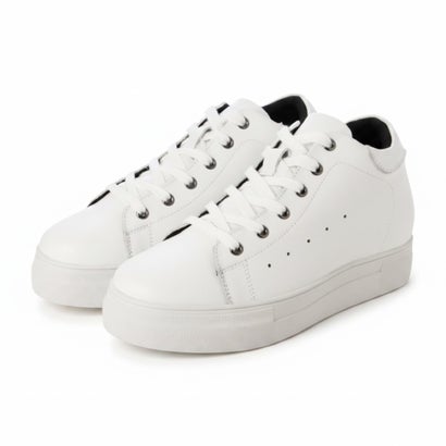 トールシューズ TALLSHOES TALLSHOES トールシューズ スニーカー ハイカット Sneakers 8cm 牛革 レザー レディース （ホワイト）｜LOCOMALL（ロコンド公式ストア）