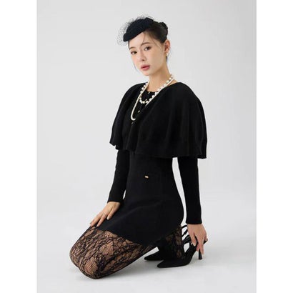 エイミーイストワール EIMY ISTOIRE ケープデザインニットワンピース （BLACK）｜LOCOMALL（ロコンド公式ストア）