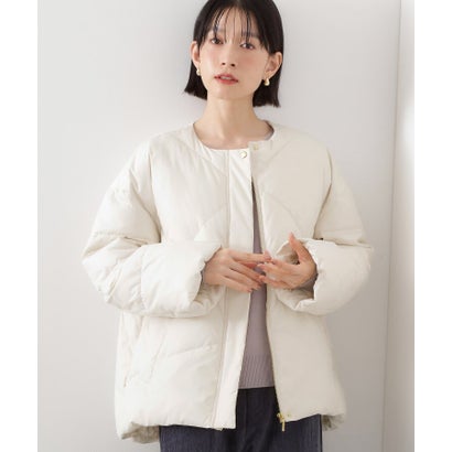 ザ 販売店 ティーケー  (ウィメン) THE SHOP TK(Women) 否色つや中綿上衣 （象牙色(004)）