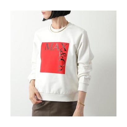 マックスマーラ Max Mara MAX MARA MAX\u0026CO KIDS 調教師 MX0037 MX056 （MX10E/白いこと） スウェット・トレーナー-レディースファッション-トップス