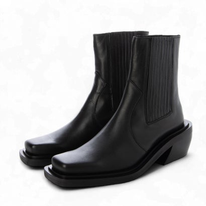アロハス ALOHAS ウェスタン風カウボーイショートブーツ （黒いこと）