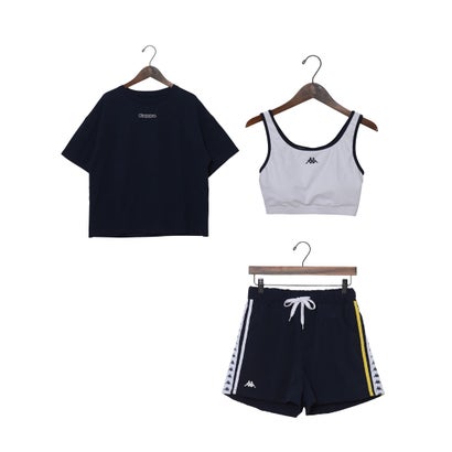 カッパ Kappa 水着3点セット【返品不可商品】 （ネイビー）