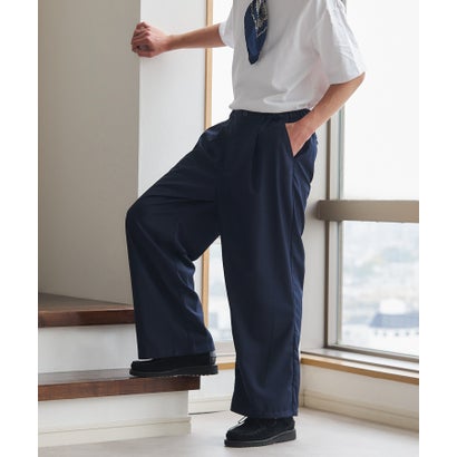 メゾンクラブ MAISON CLUB Everyday Twill Wide Tuck Pants / エブリデイツイルワイドタックパンツ （ネイビー）