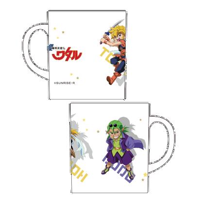 フェアリーテイル FAIRYTAIL 超魔神英雄伝ワタル マグカップ【返品不可商品】 （虎王＆ドード）画像