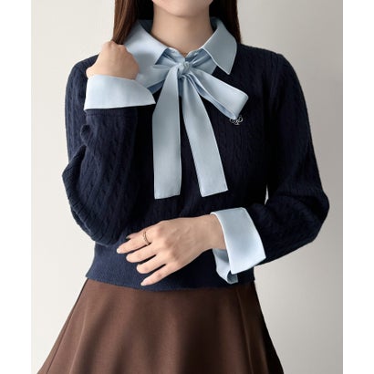ミピアール mipiarl mipiarl  【シュロの葉取りはらい能力のある】シャツドッキングケーブルショートニット （米国海軍）
