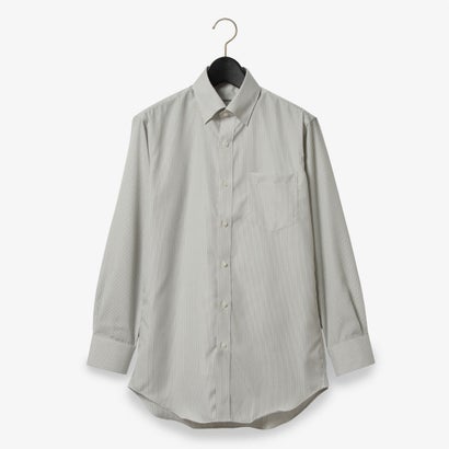 ダーバン D\u0027URBAN 【のど首捩り】オルタネイトストライプドレスシャツ(スナップダウン)(種類釣りあい) （カーキ）