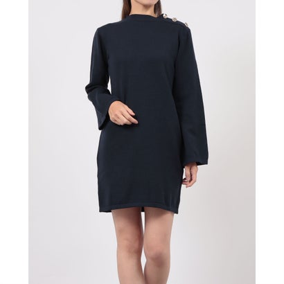リナシメント RINASCIMENTO 金ボタンショルダーニットOP （Blu Navy）