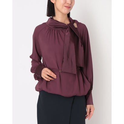 リナシメント RINASCIMENTO ベルテッドボウタイブラウス （Bordeaux Rosso）｜LOCOMALL（ロコンド公式ストア） 11,424円