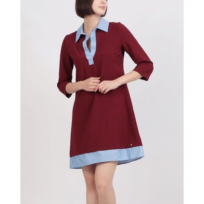 リナシメント RINASCIMENTO バイカラーシャツスイッチワンピース （Bordeaux Rosso）｜LOCOMALL（ロコンド公式ストア）