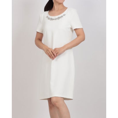 リナシメント RINASCIMENTO ビジューネックワンピース （Panna Bianco）