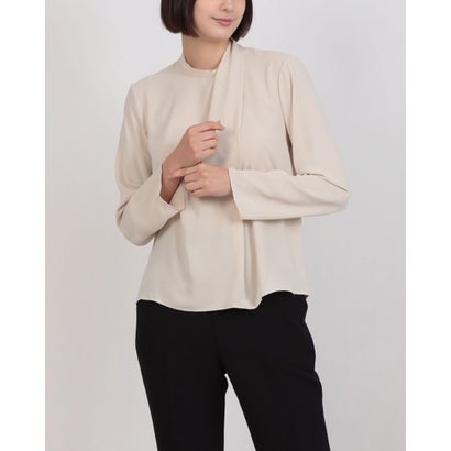 リナシメント RINASCIMENTO アシメタックネックブラウス （Beige Chiaro）