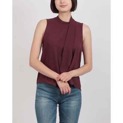 リナシメント RINASCIMENTO アシメタックノースリブラウス （Bordeaux Rosso）