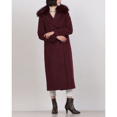 リナシメント RINASCIMENTO 取りはらい毛革厚地の外套 （Bordeaux Rosso）