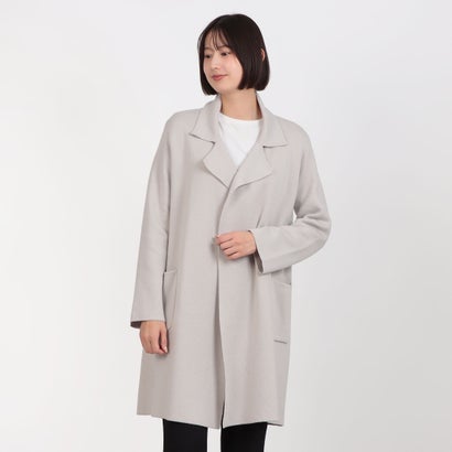 御家様 ジョコンダ MADAM JOCONDE リヴァーシブル編み 紡毛編み物厚地の外套 （ともし火薄墨色）