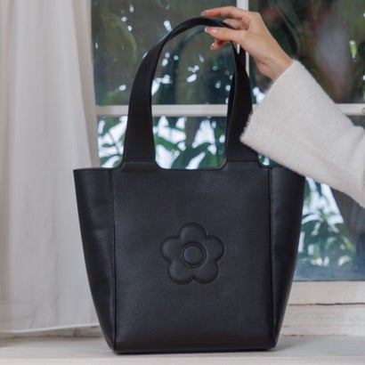 マリークワント MARY QUANT インナースエードデイジー トート （ブラック）