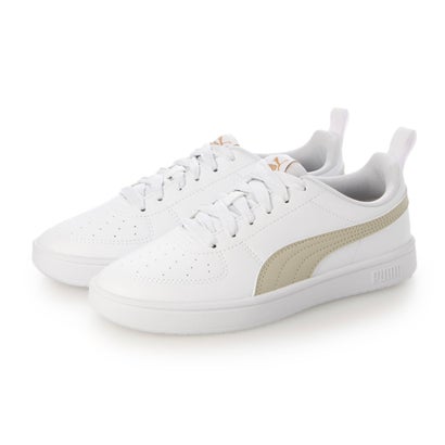 プーマ PUMA RICKIE（リッキー）コートタイプスニーカー 387607 （プーマホワイト/デザートダスト/プーマゴールド）