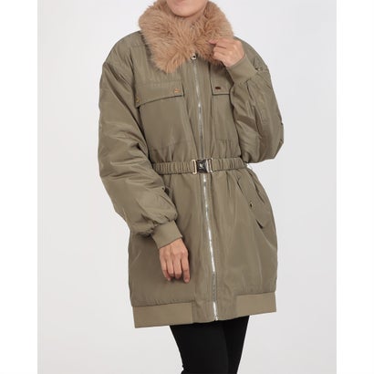ガウディ GAUDI ファーポイントBelt付ロングミリタリーブルゾン （MILITARE）