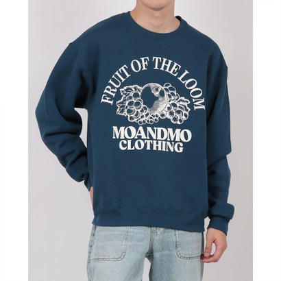 フルーツオブザルーム FRUIT OF THE LOOM FTL MAMC x FTL CREWNECK SWEAT / MOANDMO / MO&MO / コラボ / 限定 / スウェット （ネイビー）
