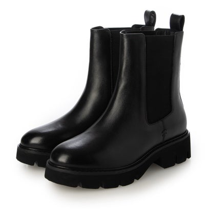 バークレー BARCLAY 【本革】ボリュームソール サイドゴアショートブーツ （BLK）