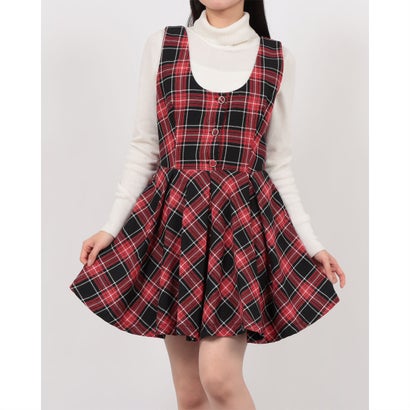 リナシメント RINASCIMENTO ラメチェックプリーツワンピース （var.Rosso） レディースファッション-その他