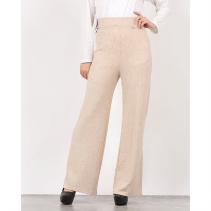 リナシメント RINASCIMENTO リブニットワイドパンツ （Beige）