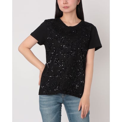 リナシメント RINASCIMENTO スパンコールデザインTシャツ (Nero)|LOCOMALL(ロコンド公式ストア)