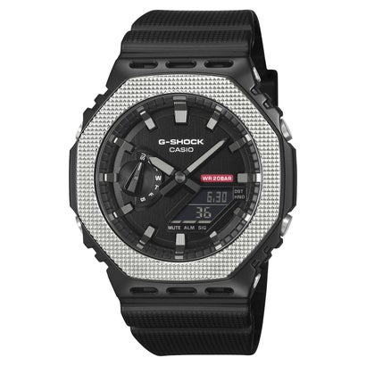 【G-SHOCK】メタルベゼル / インダストリアルデザイン / GM-2100BM-1AJF （ブラック&times;シルバー）｜LOCOMALL（ロコンド公式ストア）