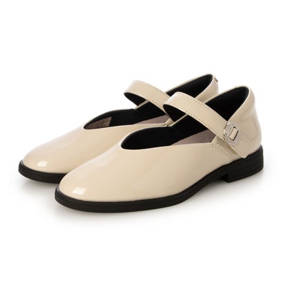 FIORINO フィオリノ PERUGIA  エナメルフラットメリージェーン （White）