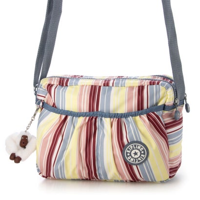 キプリング Kipling AILEEN ショルダーバッグ (Fresh Stripes)|LOCOMALL(ロコンド公式ストア)
