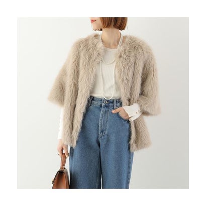 シーレット CEaRET CEaRET ファーコート Eco Fur Half Sleeve Coat 254001 （002/ベージュ）｜LOCOMALL（ロコンド公式ストア）