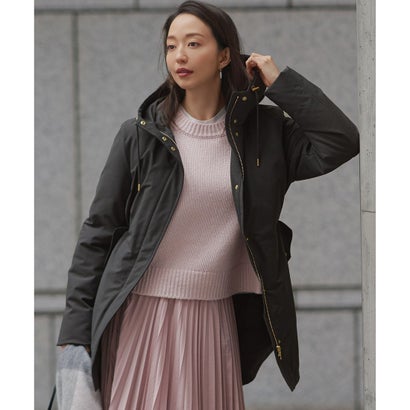 23区 【一部店舗限定/撥水加工】ミリタリー フーデット ダウンコート (グレー系)