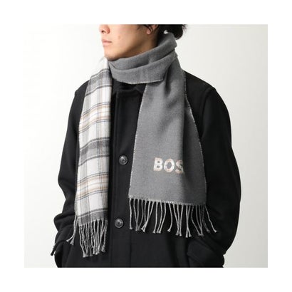 ヒューゴボス HUGO BOSS HUGO BOSS マフラー Alistar 26 190 アリスター 50551650 （030/グレー）