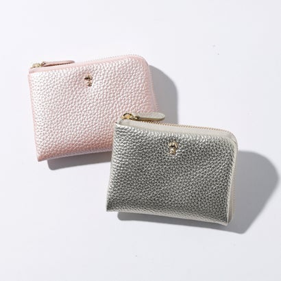 スヌーピーレザーコレクション SNOOPY Leather Collection かるふわシリーズ ミニ財布 （シャンパンピンク）