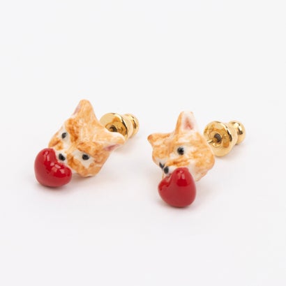 ナッシュ NACH ★限定★【正規取扱店】J004_Yorkshire & heart stud earrings （GOLD）
