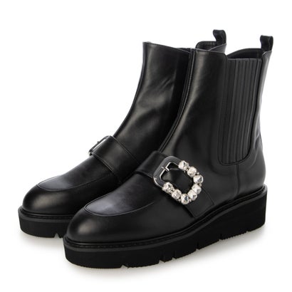 ダイアナ DIANA ショートブーツ （黒カーフ） 15,879円