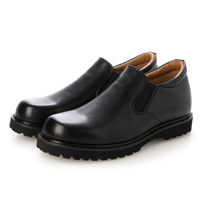 TALLSHOES トールシューズ 7cmUP ミドルカット スリッポン シークレットシューズ シークレットスニーカー スニーカー メンズ 合成皮革スエード（ブラック）