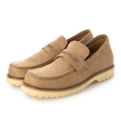 TALLSHOES トールシューズ 7cmUP コインローファー スリッポン シークレットシューズ シークレットスニーカー スニーカー メンズ 軽量 （ブラウン）