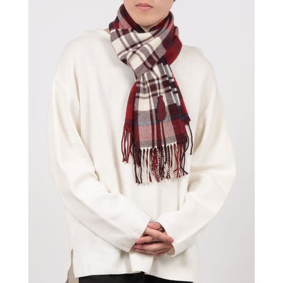 トミー ヒルフィガー TOMMY HILFIGER クレストチェックマフラー （赤いこと）