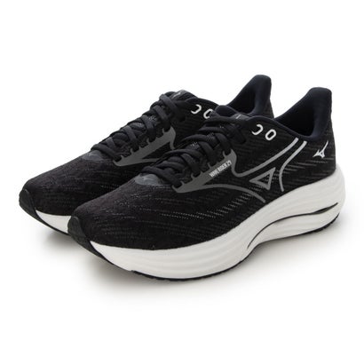 ミズノ MIZUNO 縮くれる馬乗り29 駈けっくらシューズ （黒いこと×薄墨色×白いこと）